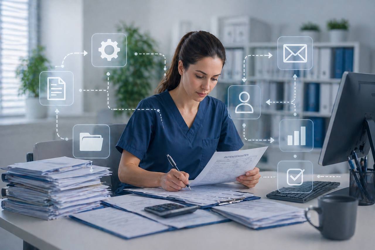 Mehrsprachige digitale Terminvorbereitung für Arztpraxen